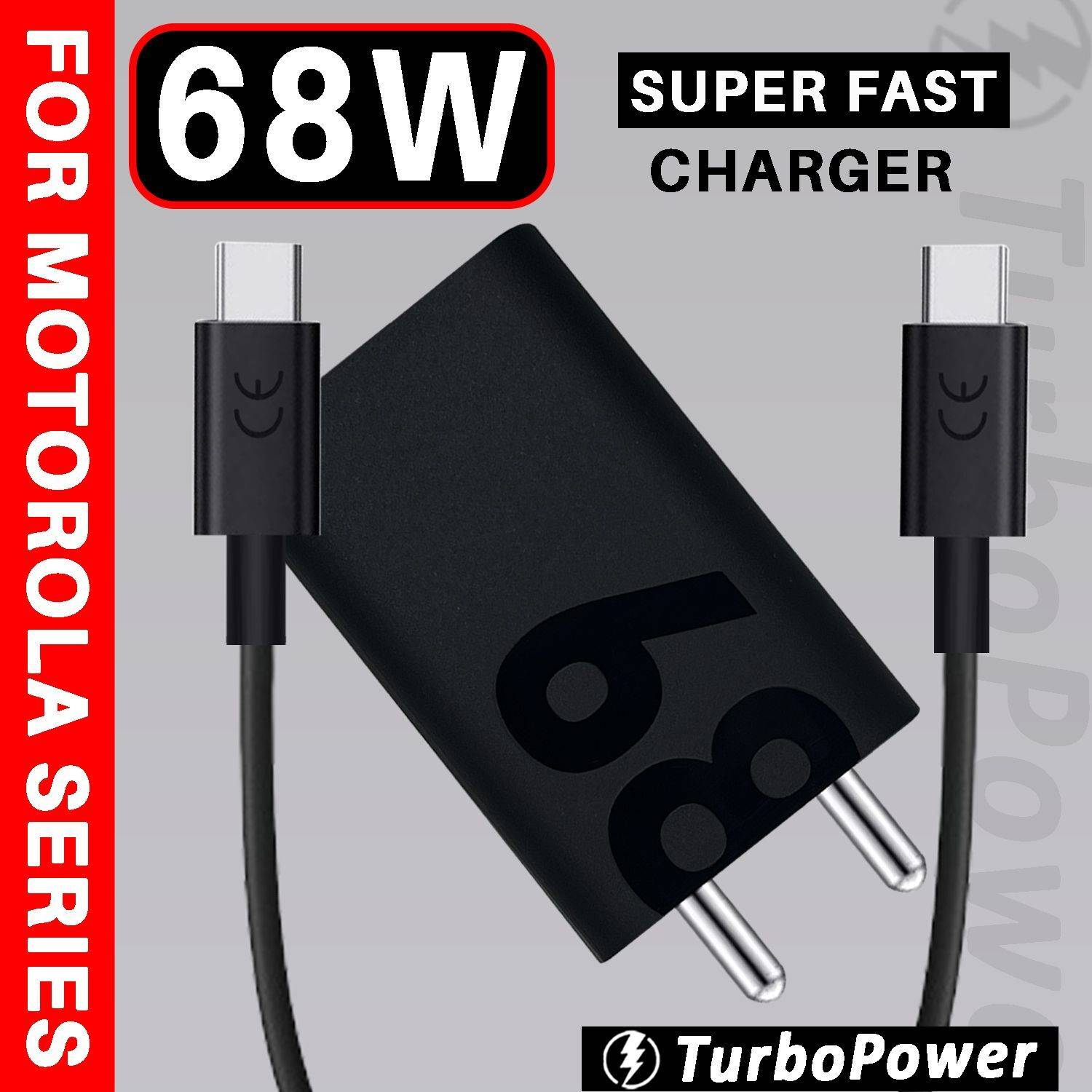 BUXER 68 W TurboPower 3.0 3 A Wall Charger for Mobile with Detachable Cable