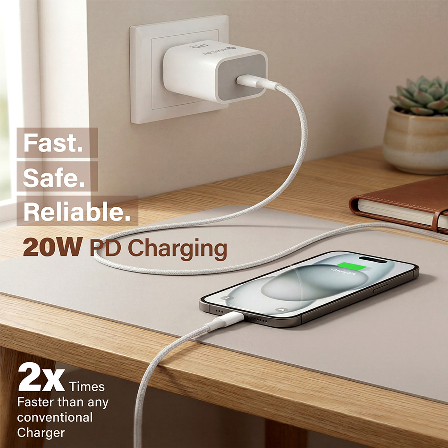 Image of Maxelon 20 W PD 3 A Wall Charger for Mobile