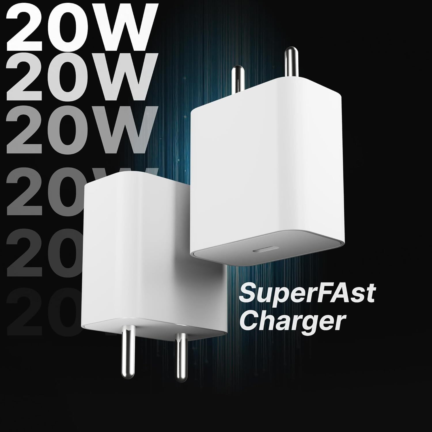 Image of Amozkart 20 W Quick Charge 3.1 A Wall Charger for Mobile (White)