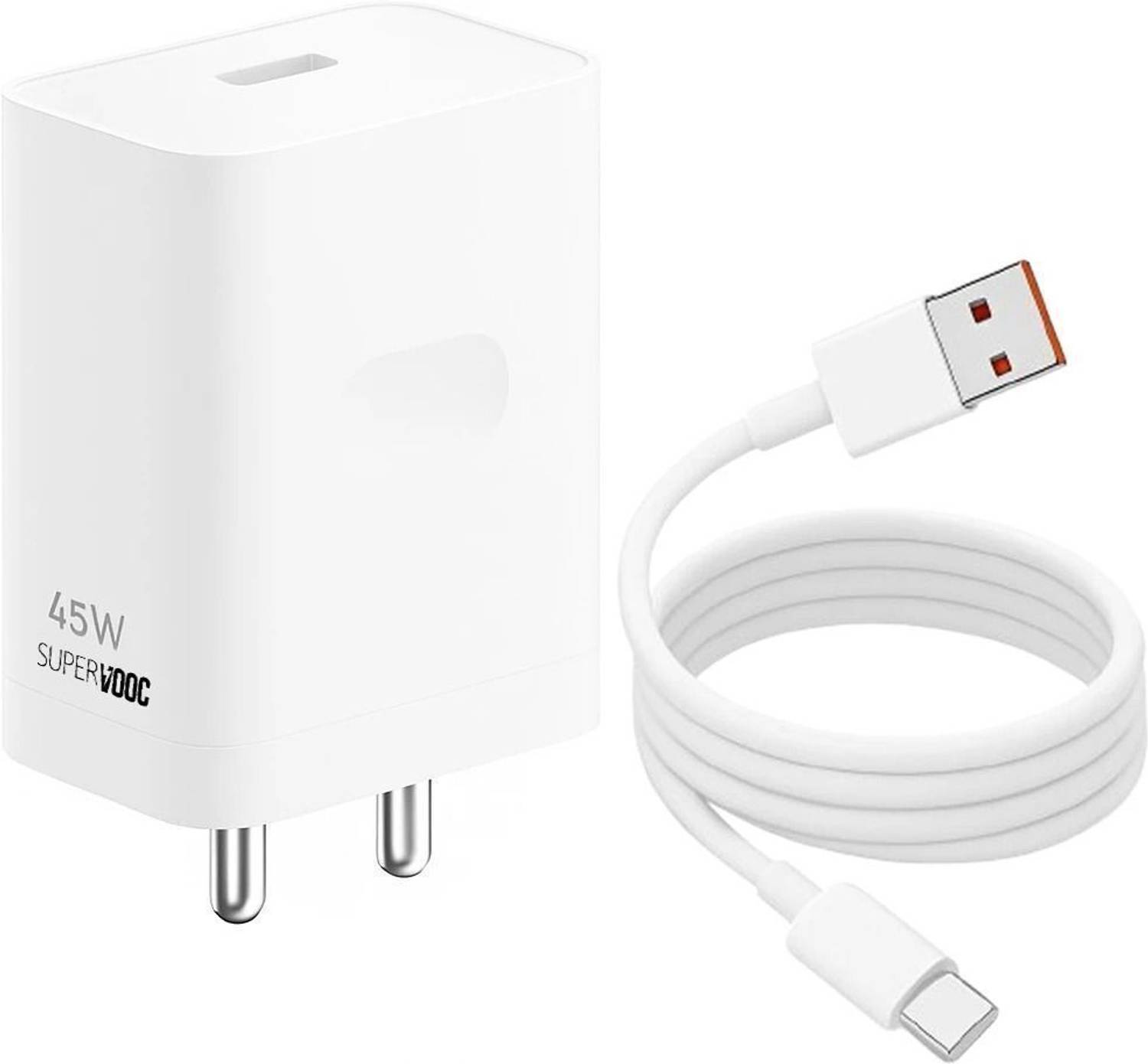 ChargHunt 45 W SuperVOOC 6 A Wall Charger for Mobile with Detachable Cable