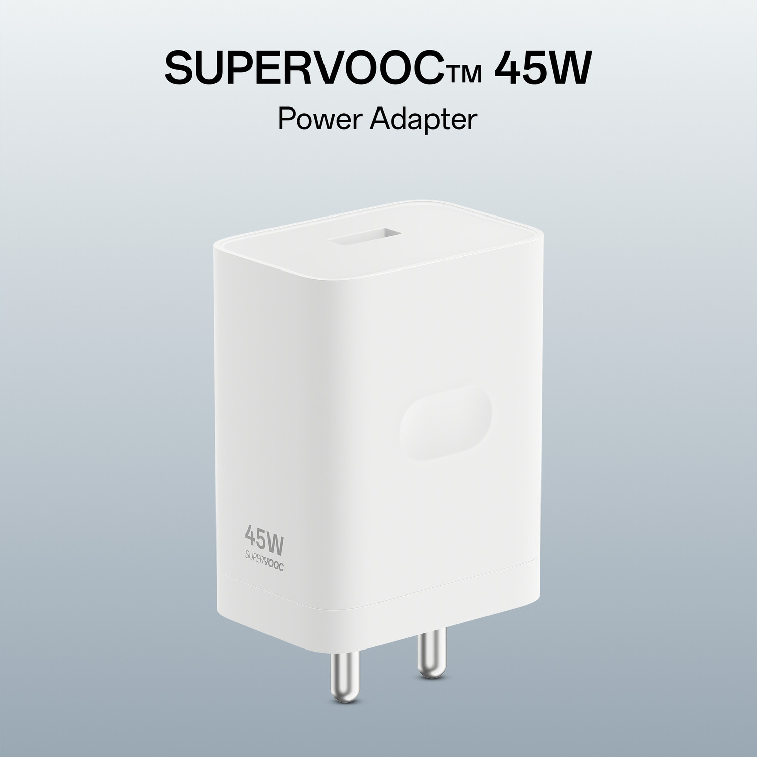 Image of OPPO 45 W SuperVOOC Single Port Mobile Charger with Detachable Cable