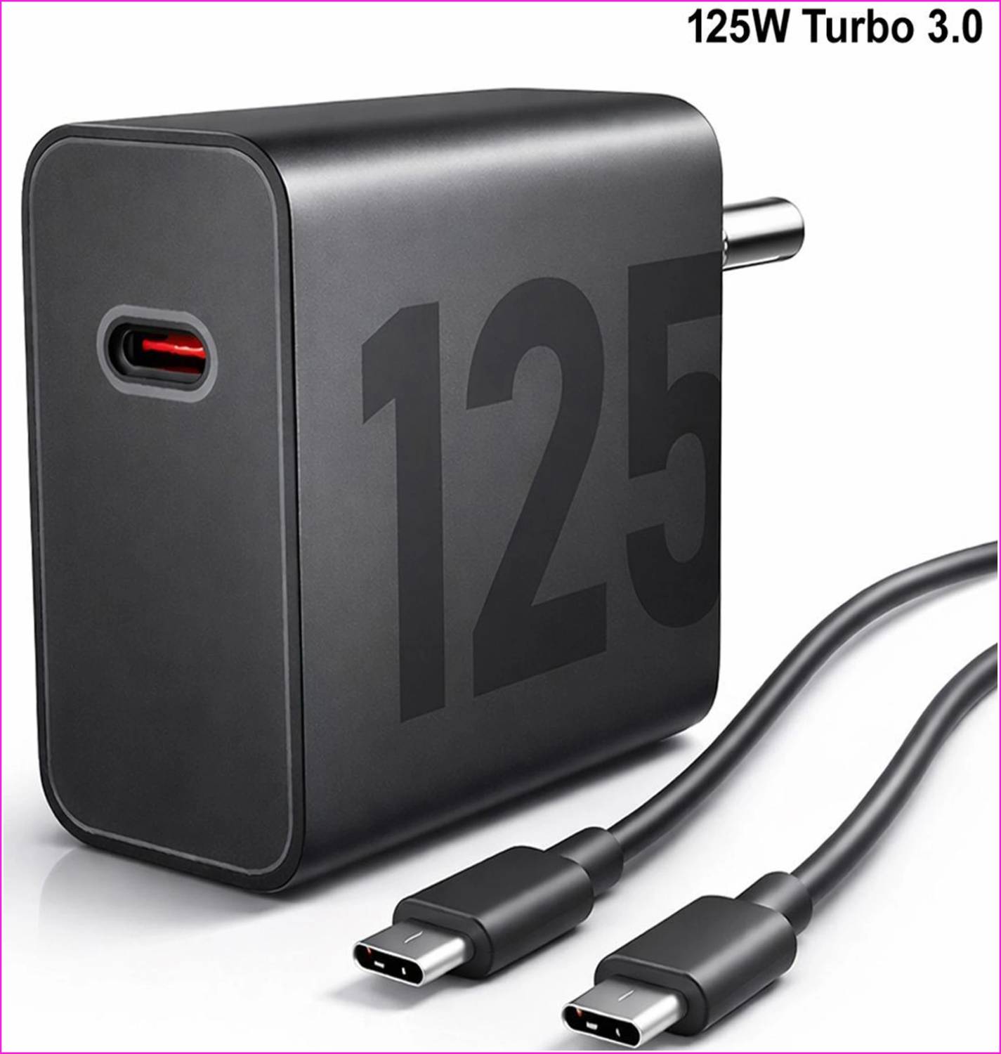 Amozkart 125 W TurboPower 3.0 10 A Wall Charger for Mobile with Detachable Cable