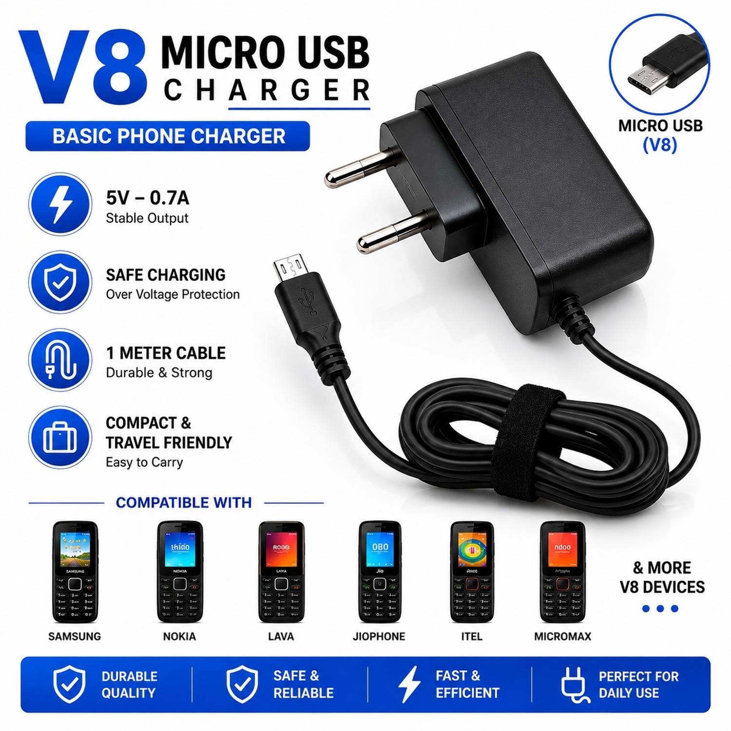 CYD 5 W 1.2 A Wall Charger for Mobile