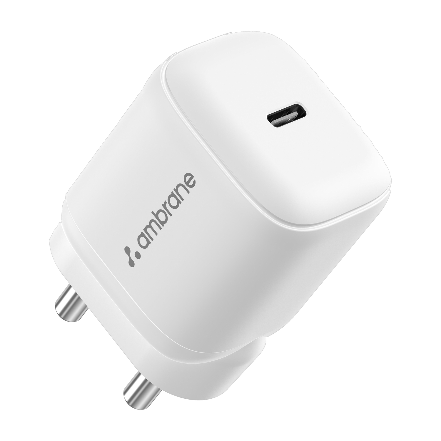 Ambrane 45W GaN 3A White Wall Charger - Image 1