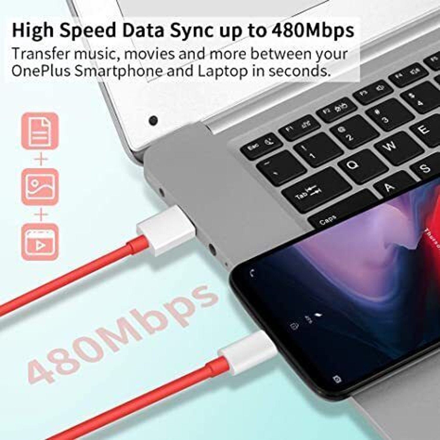Image of OnePlus 100 W SuperVOOC 9 A Wall Charger for Mobile with Detachable Cable
