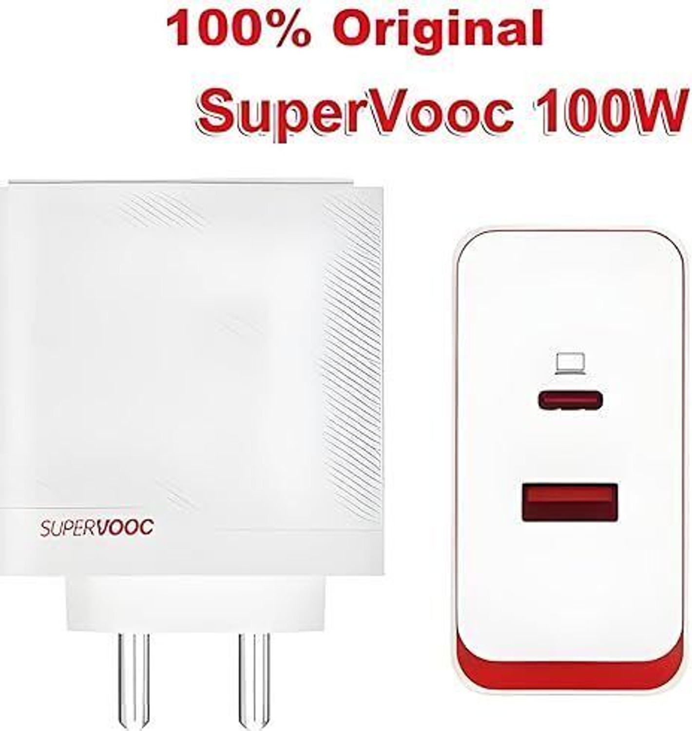 Image of MAK 100 W SuperVOOC 6 A Dual Port Mobile Charger