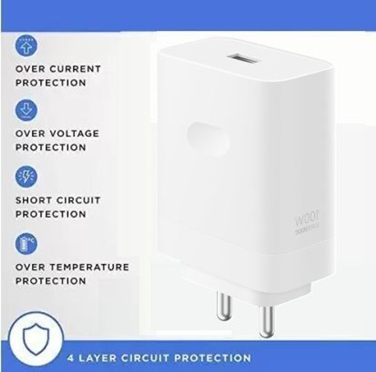 Image of OPPO 100 W SuperVOOC 9 A Wall Charger for Mobile with Detachable Cable