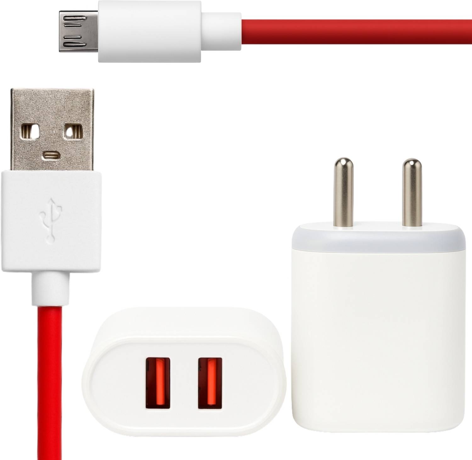 ChargHunt 12 W Quick Charge 3.4 A Multi-pin Wall Charger for Mobile with Detachable Cable