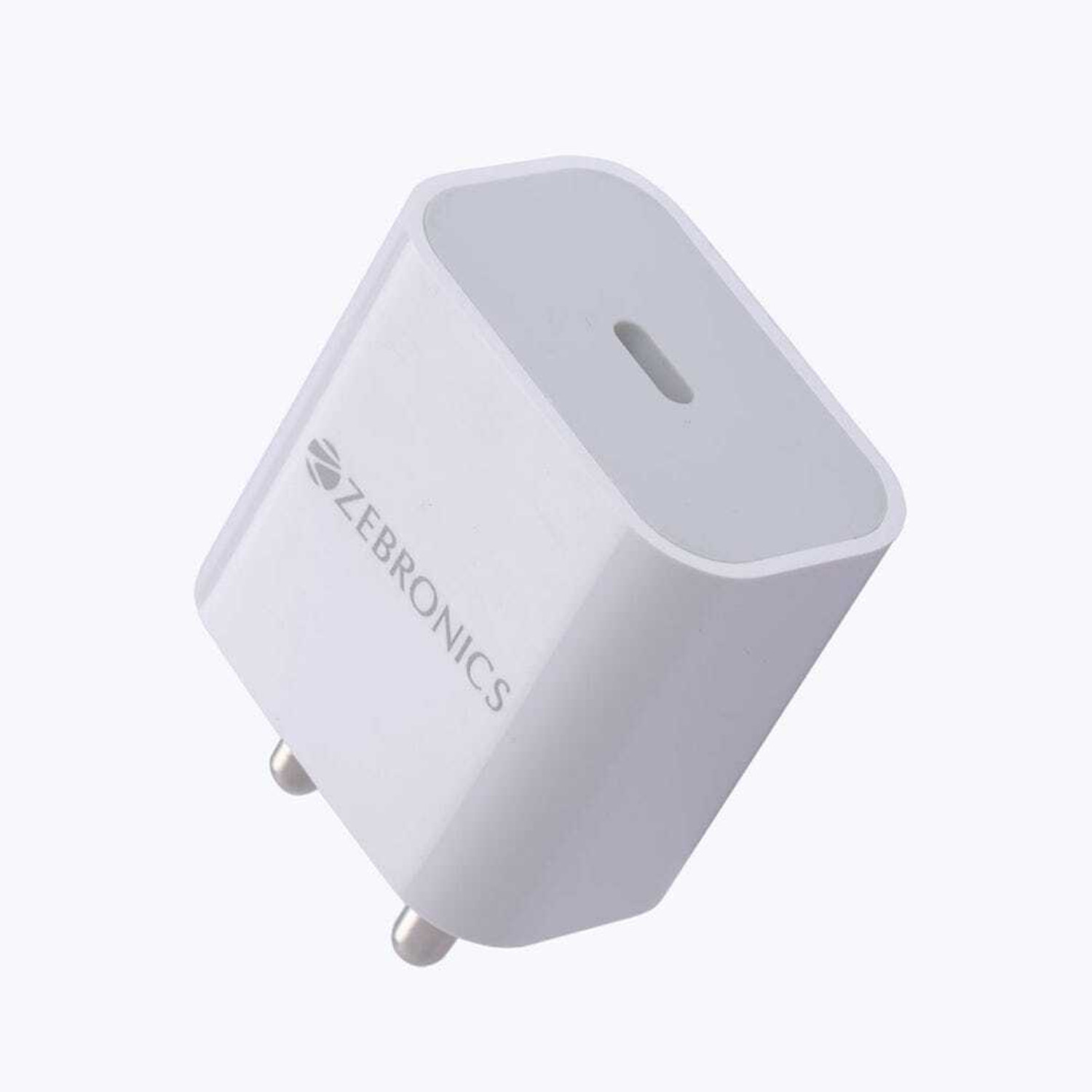 Image of ZEBRONICS 5 W PD 20 A Wall Charger for Mobile with Detachable Cable