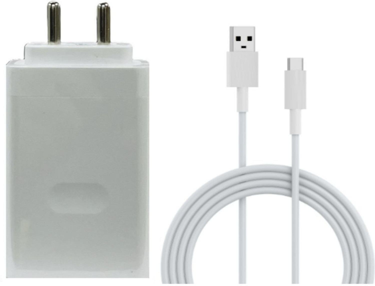 Image of OPPO 80 W SuperVOOC 7.3 A Wall Charger for Mobile with Detachable Cable