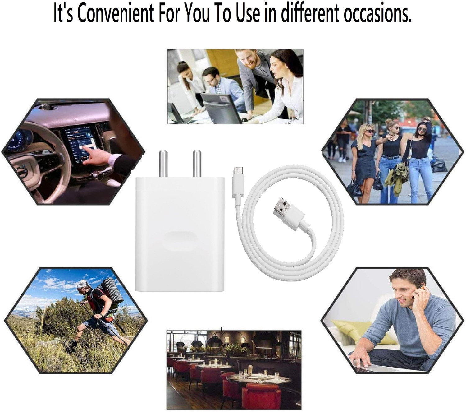 Image of OPPO 18 W Quick Charge 2 A Wall Charger for Mobile with Detachable Cable