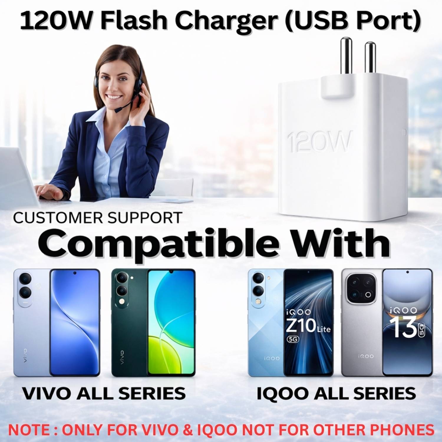 Sulania 120W Quick Charge 8A Wall Charger - Image 4