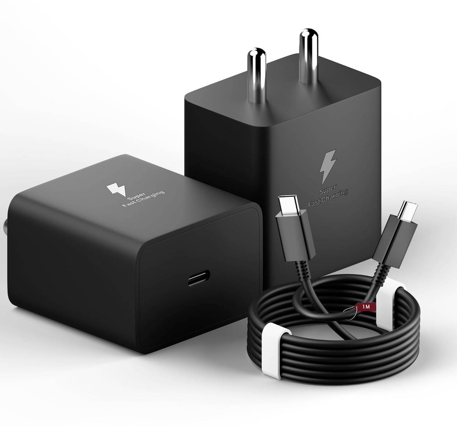 MGEdge 45 W Supercharge 8 A Wall Charger for Mobile with Detachable Cable