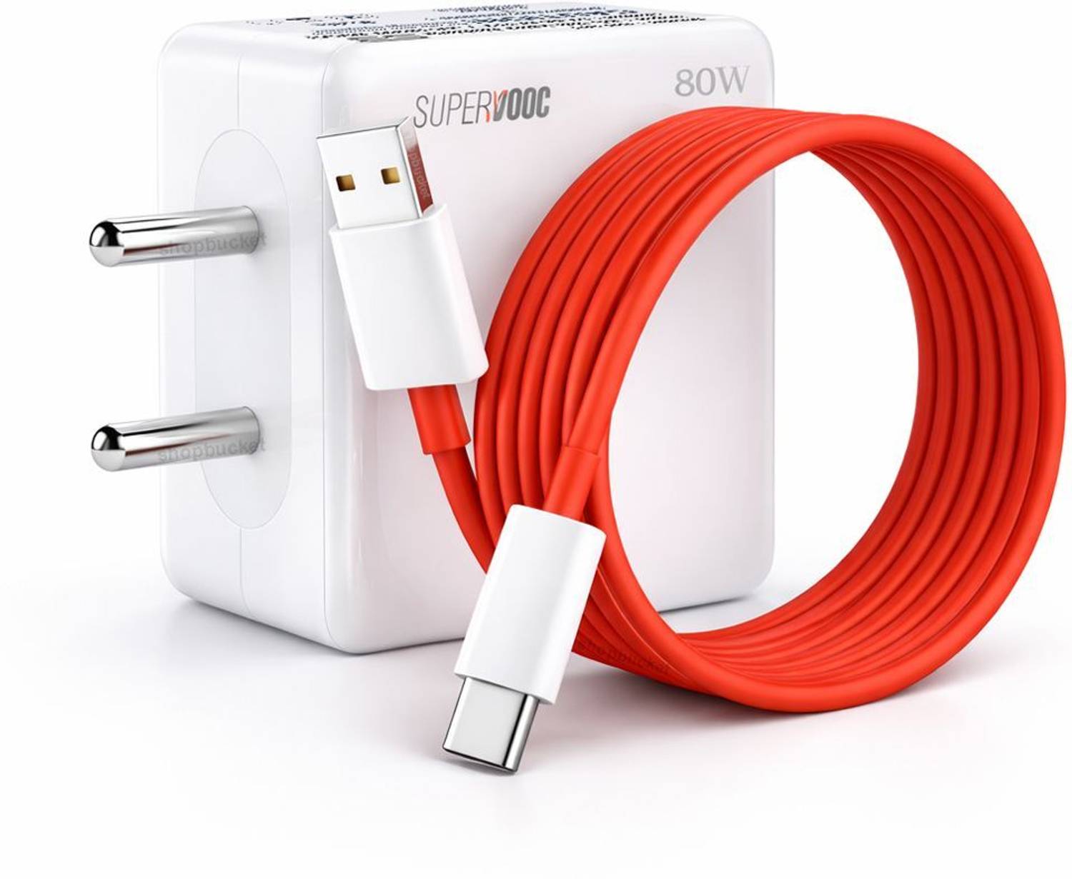 SB 80 W SuperVOOC 7.3 A Wall Charger for Mobile with Detachable Cable
