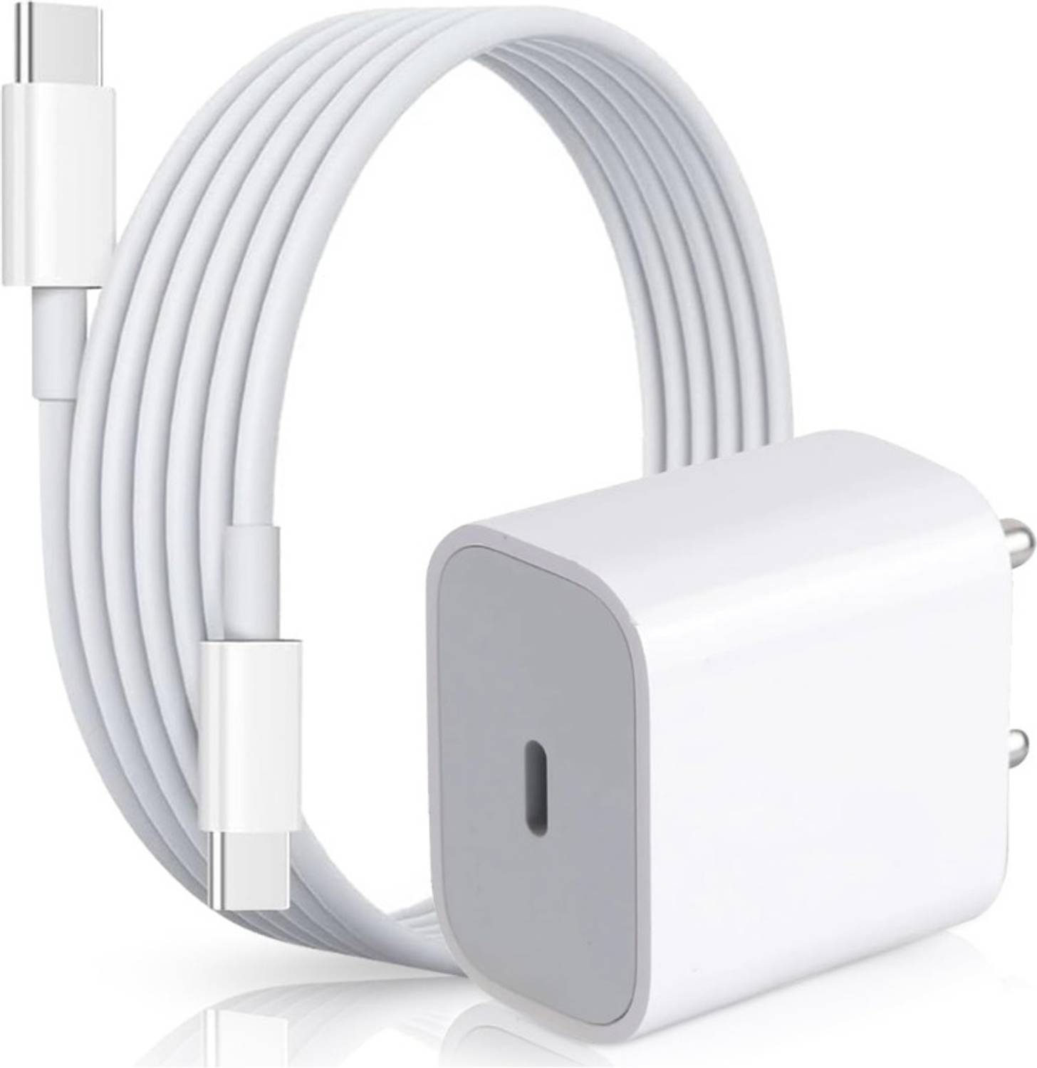 DENEO 20 W PD 2.1 A Wall Charger for Mobile with Detachable Cable