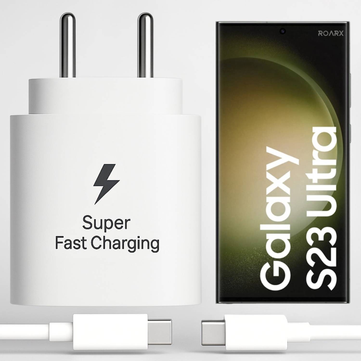RoarX 25 W PD 3 A Wall Charger for Mobile with Detachable Cable
