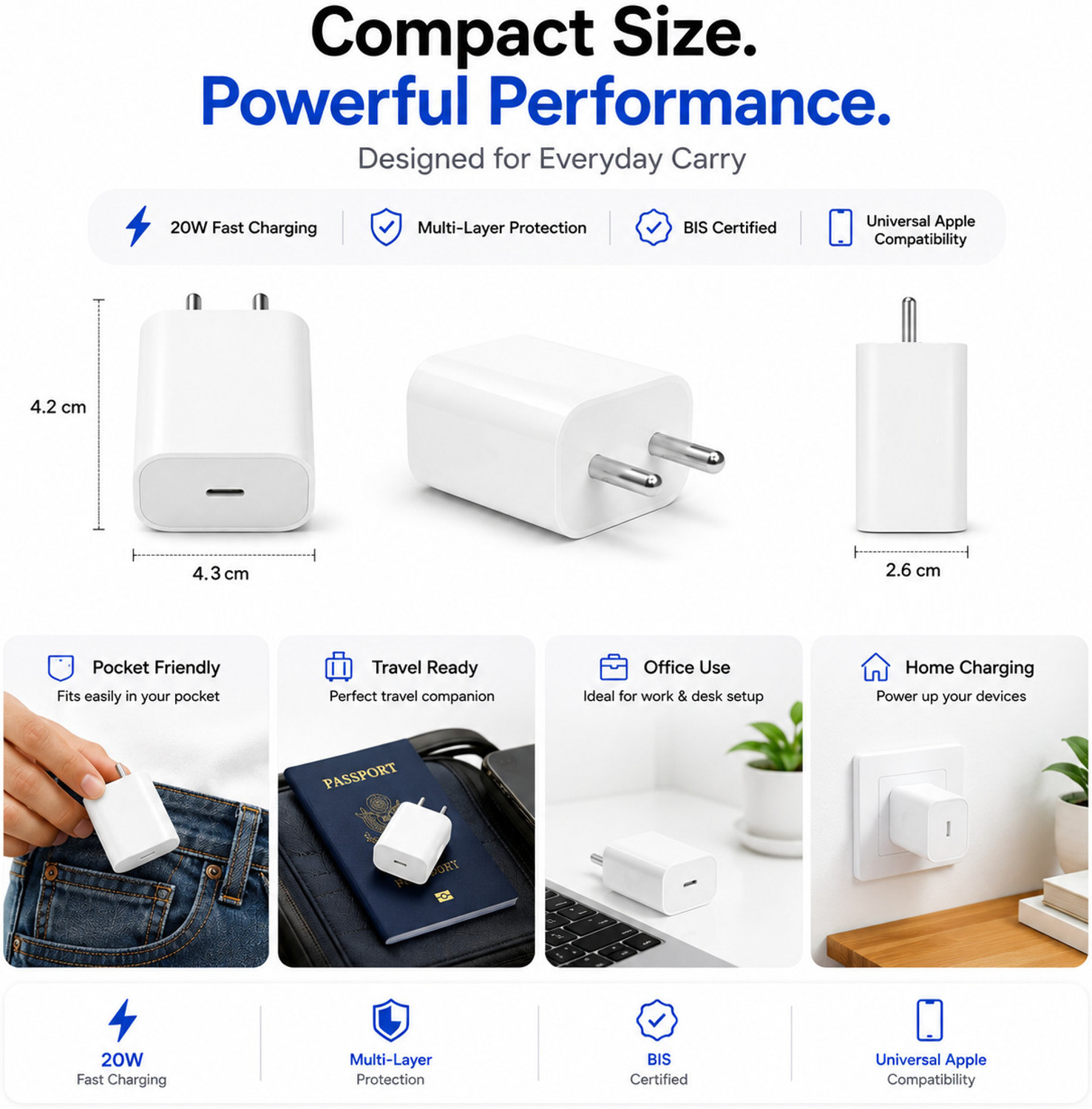 Image of Flipkart SmartBuy 20 W PD 3 A Wall Charger for Mobile