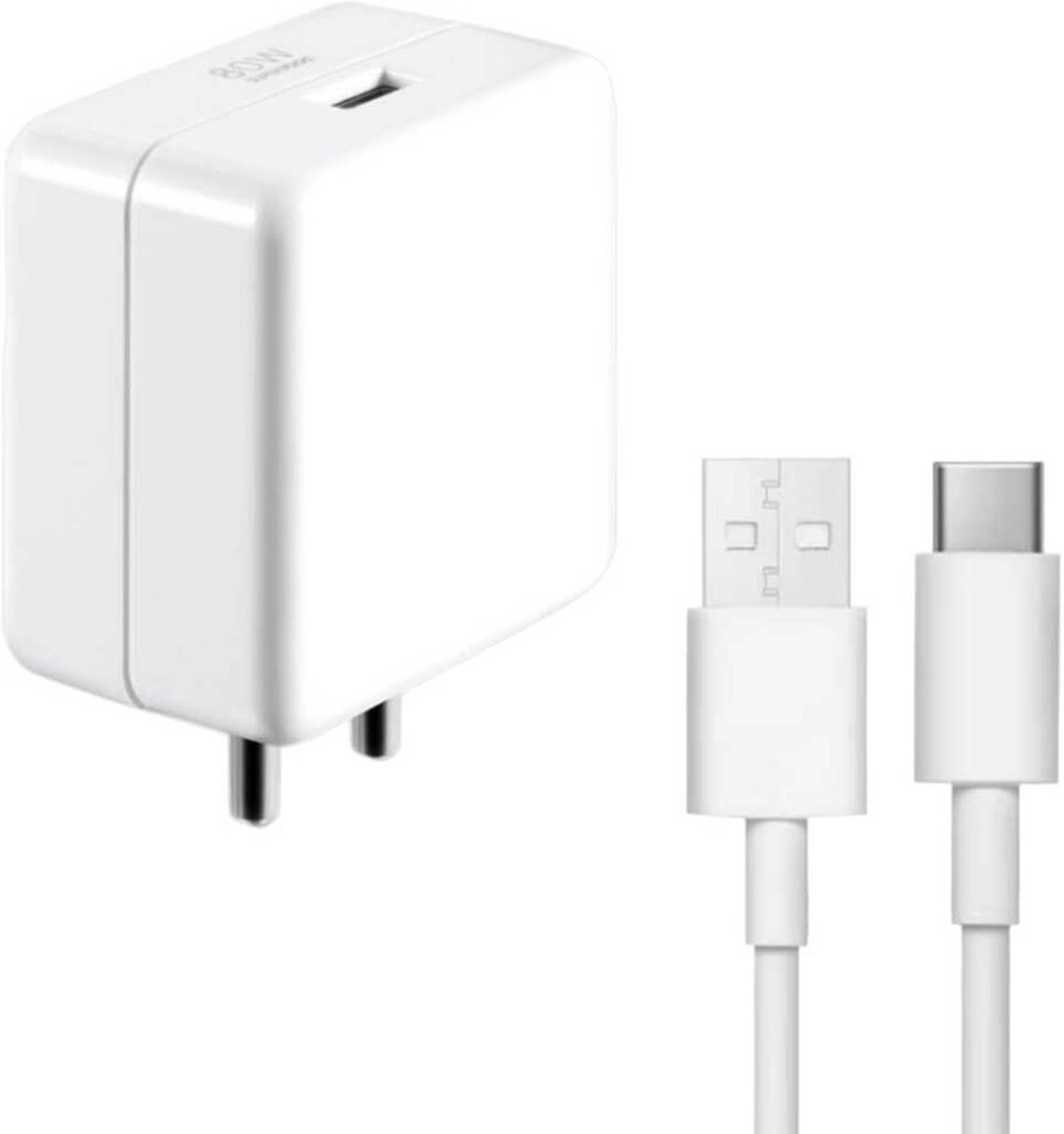 digie 80 W SuperVOOC 6 A Wall Charger for Mobile with Detachable Cable - Image 1