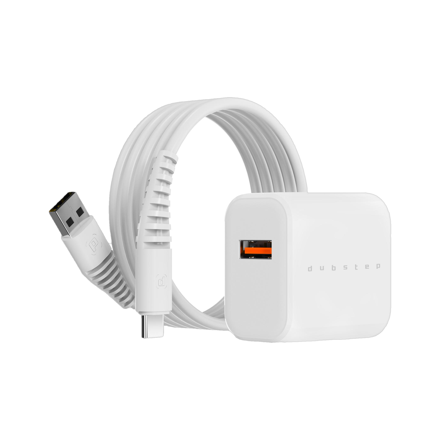 Dubstep 12 W Quick Charge 2.4 A Wall Charger for Mobile with Detachable Cable