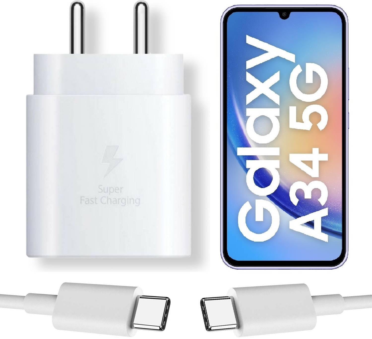Sthetik 25 W Quick Charge 3 A Wall Charger for Mobile with Detachable Cable