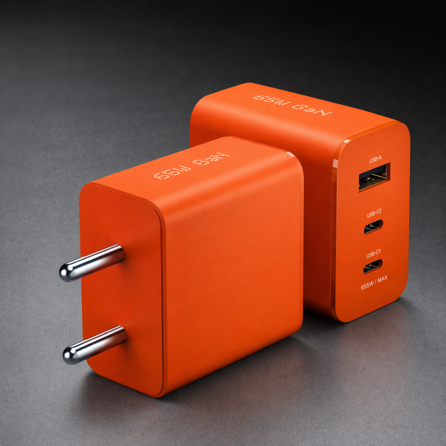 Image of ULTRADART 65 W GaN 6.5 A Wall Charger for Mobile (Orange)