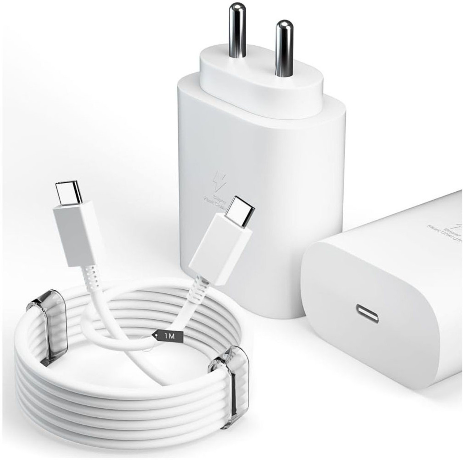 Image of MGEdge 25 W PD 5 A Wall Charger for Mobile with Detachable Cable