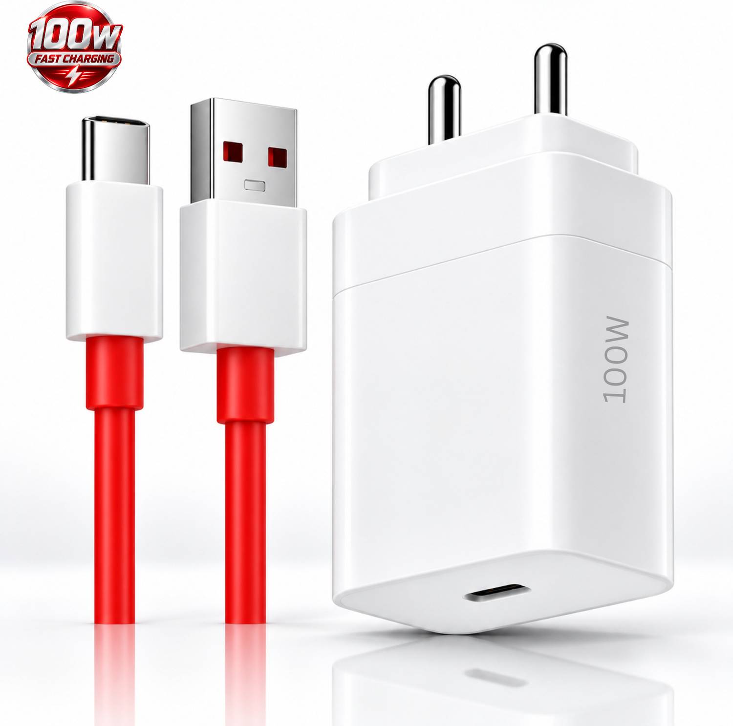 ChargHunt 100 W SuperVOOC 9 A Single Port Mobile Charger with Detachable Cable