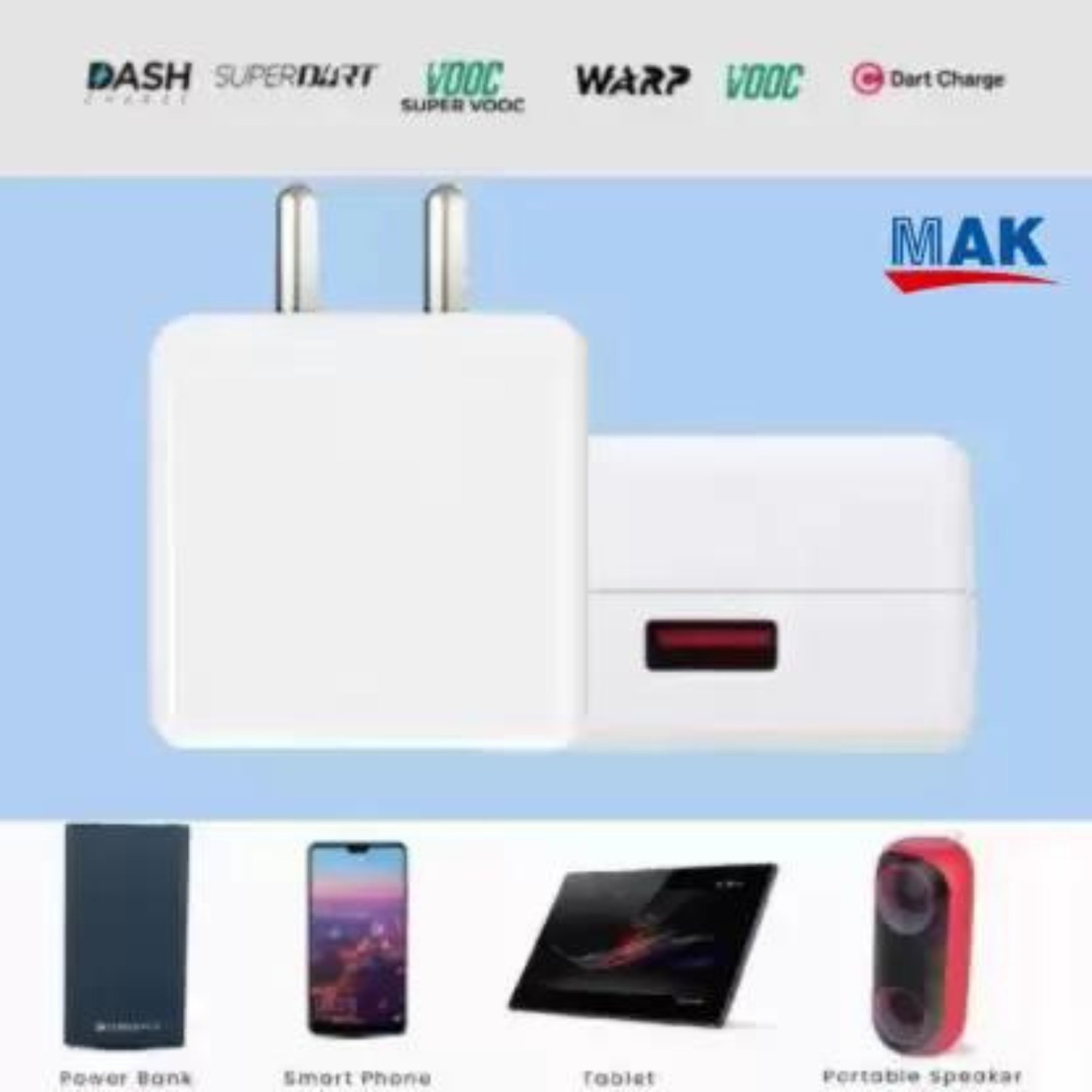Image of MAK 65 W Dash 4.2 A Wall Charger for Mobile