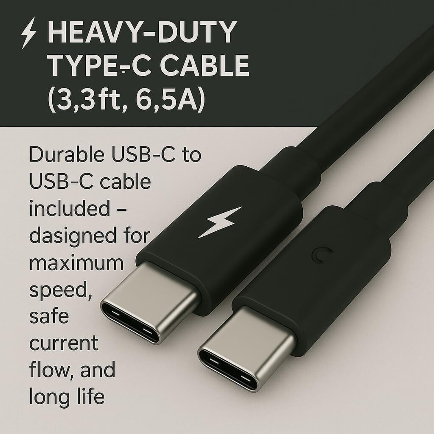 Image of SDERA Power GaN 5 A Wall Charger for Mobile with Detachable Cable