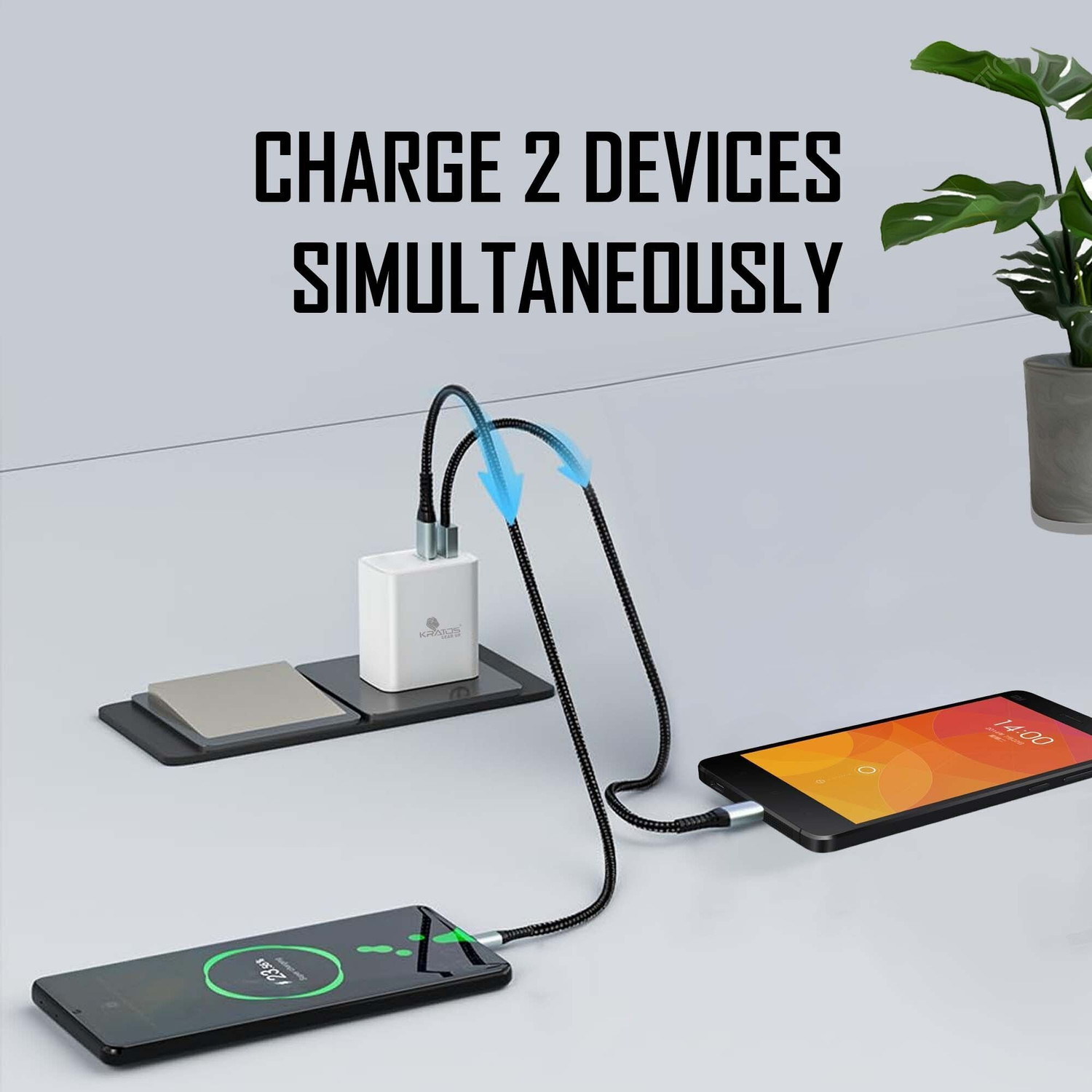 Image of Kratos 12 W Quick Charge Single Port Mobile Charger