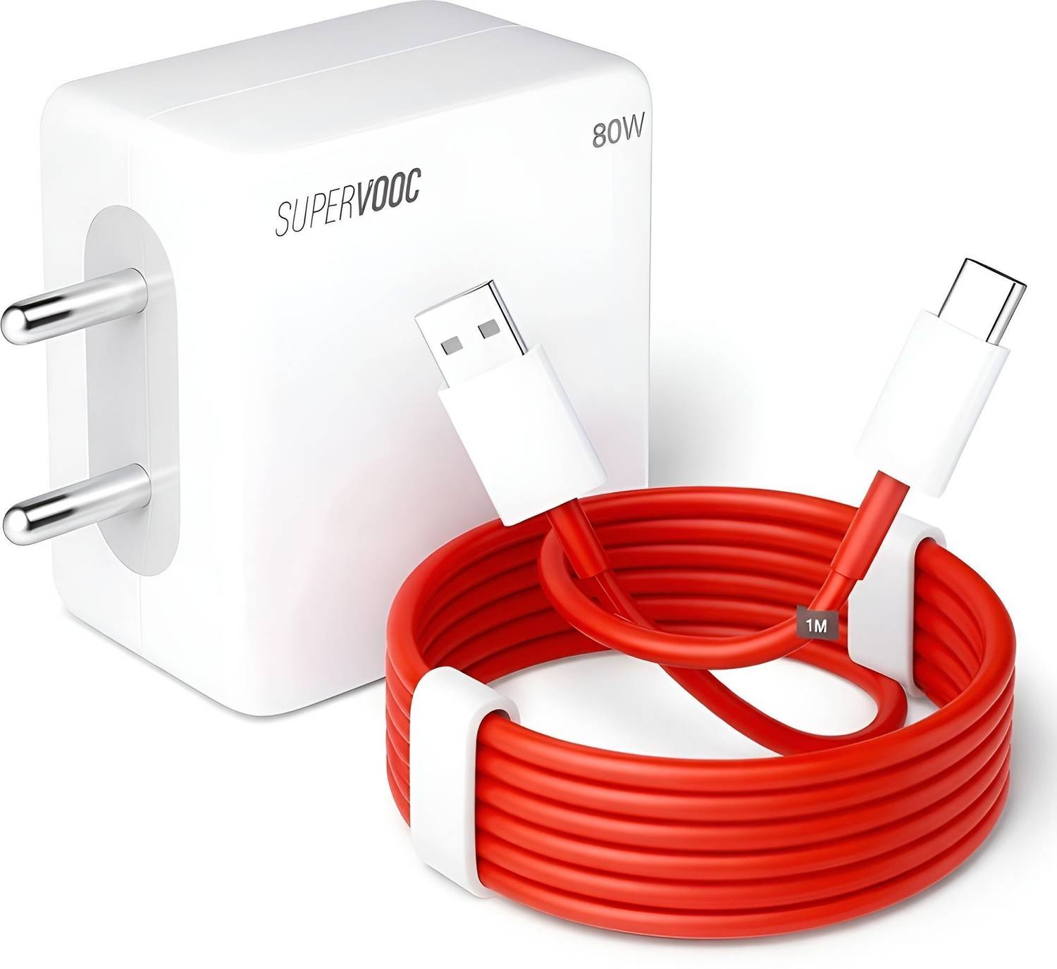 MMAK 80 W SuperVOOC 5 A Wall Charger for Mobile with Detachable Cable