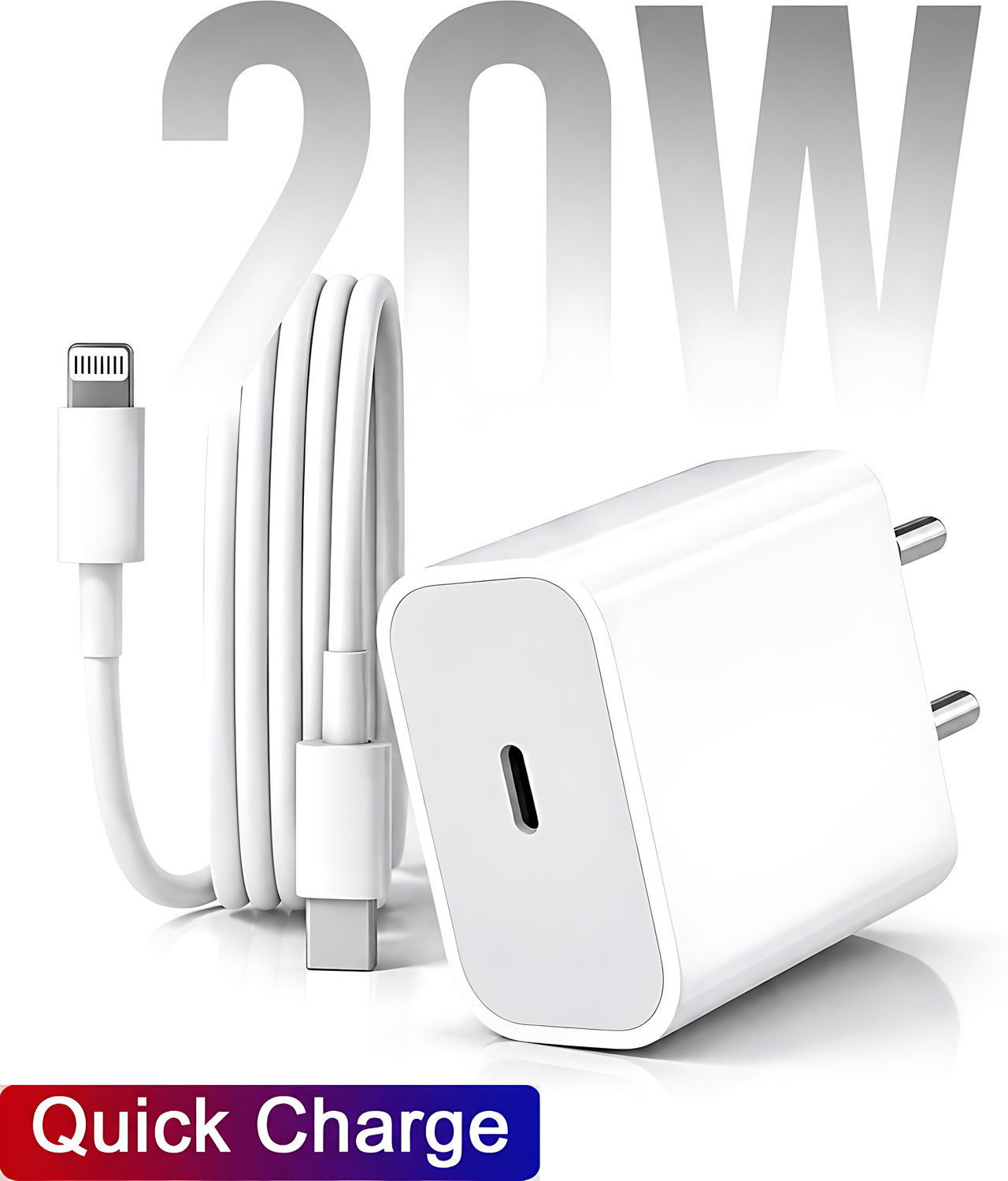 Image of MAK 20 W Supercharge 3.1 A Wall Charger for Mobile with Detachable Cable