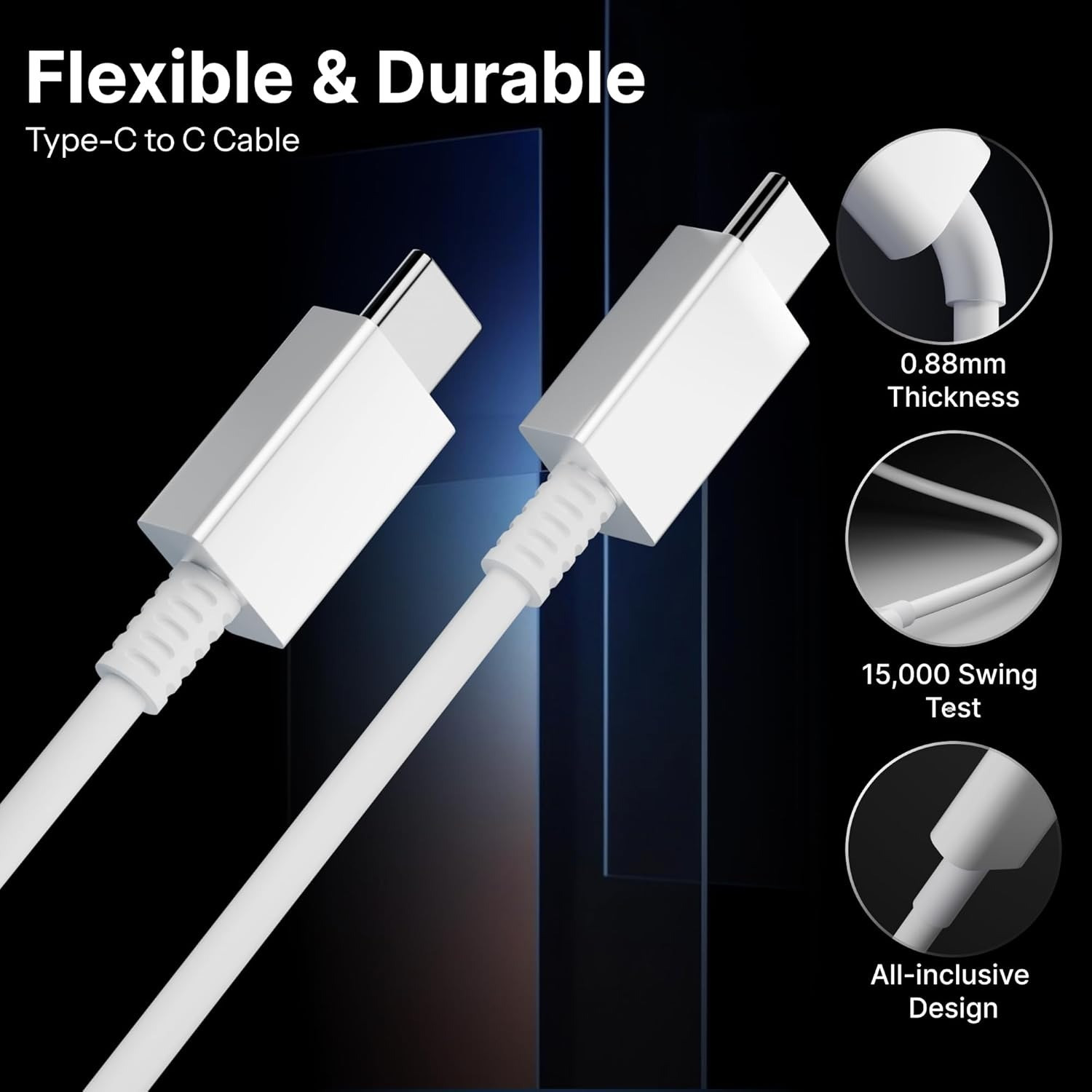 Image of MGEdge 25 W PD 5 A Wall Charger for Mobile with Detachable Cable