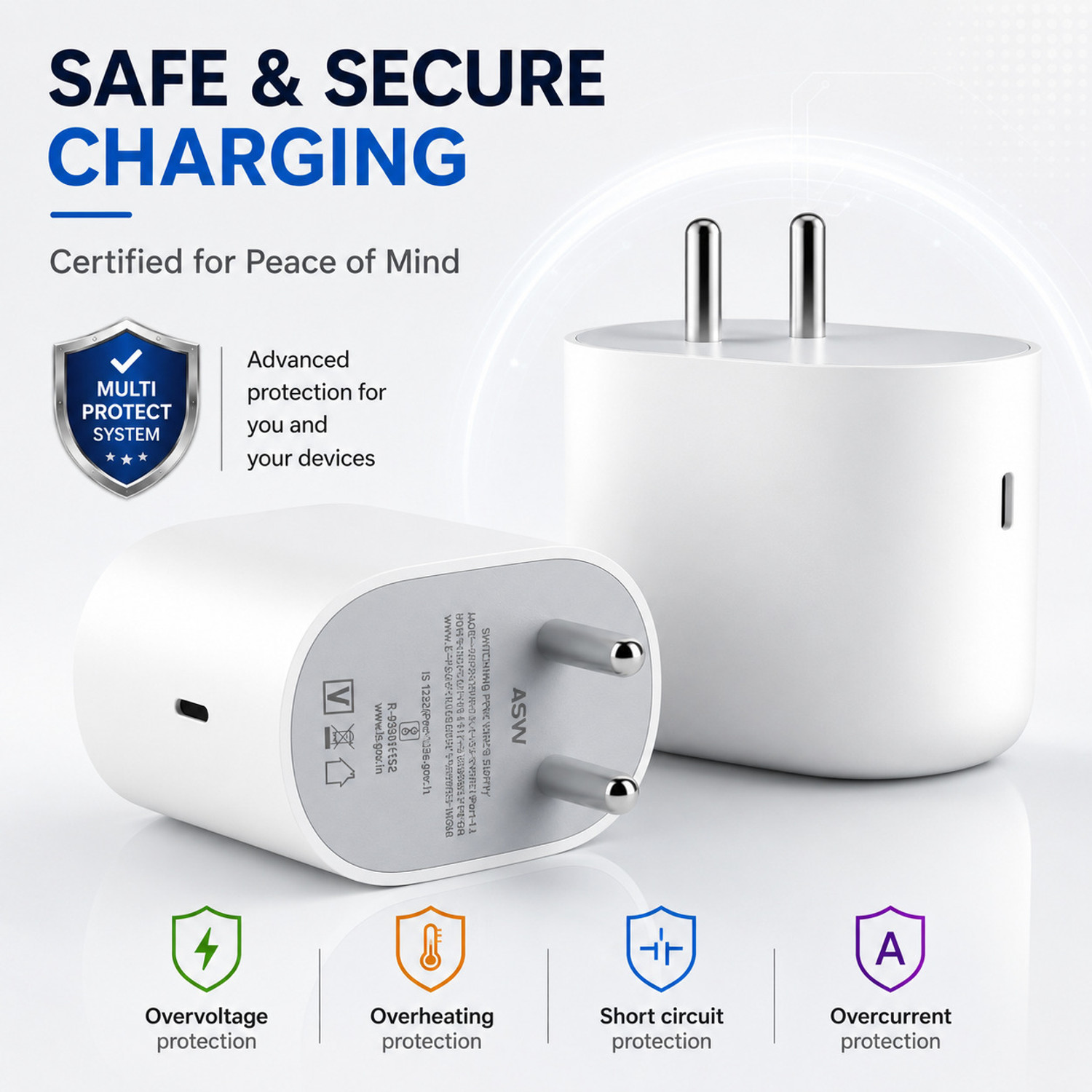 Image of shopbucket 45 W Quick Charge 5 A Wall Charger for Mobile