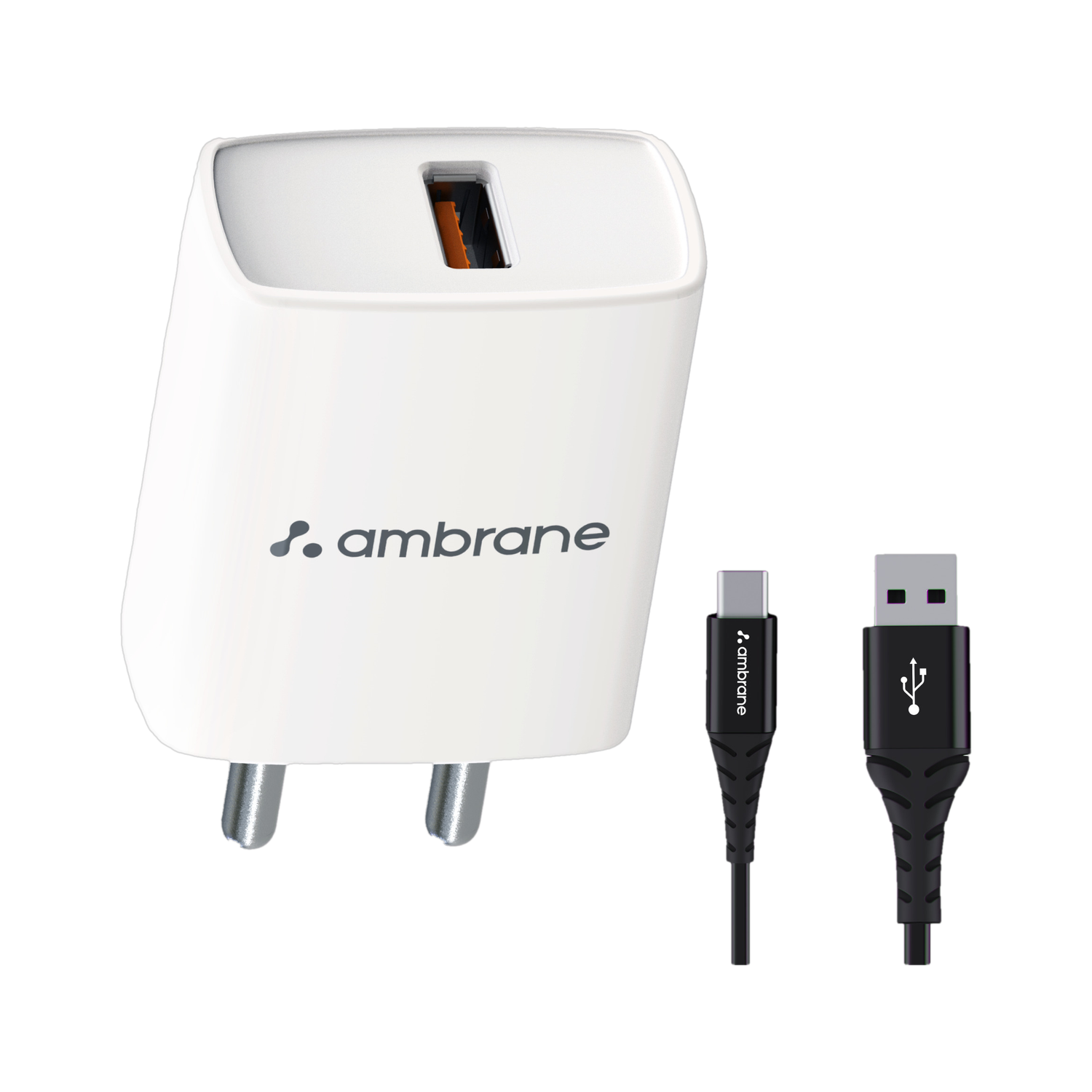 Ambrane 25 W Quick Charge 3 A Wall Charger for Mobile with Detachable Cable
