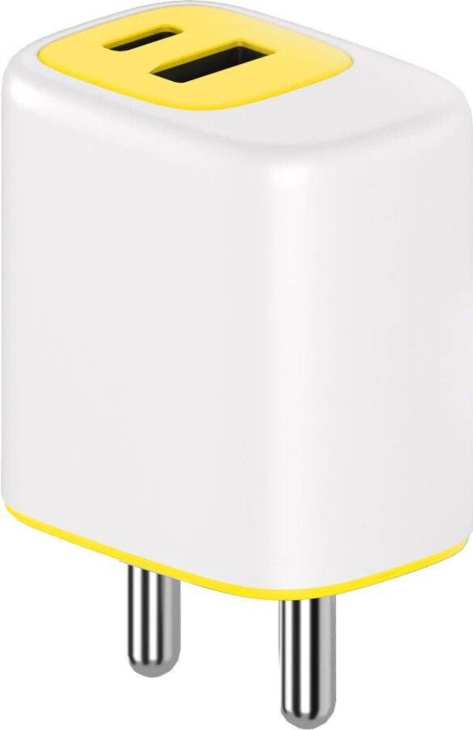 DeperAI 25W GaN Dual Port Charger - Yellow
