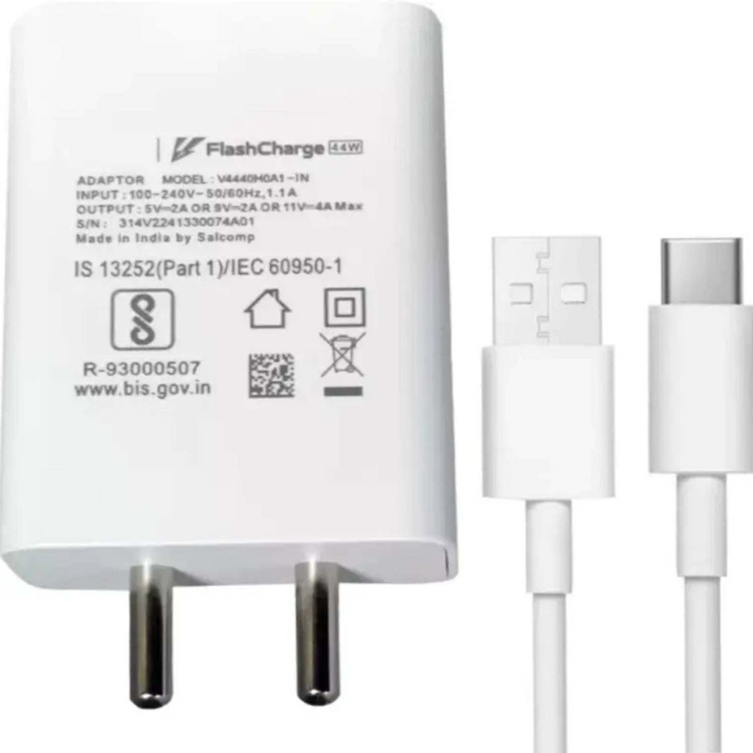 BLYNOIZ 44 W PD 4 A Wall Charger for Mobile with Detachable Cable