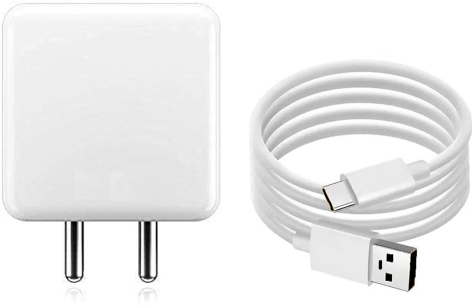 Image of OPPO 80 W SuperVOOC 7.3 A Wall Charger for Mobile with Detachable Cable