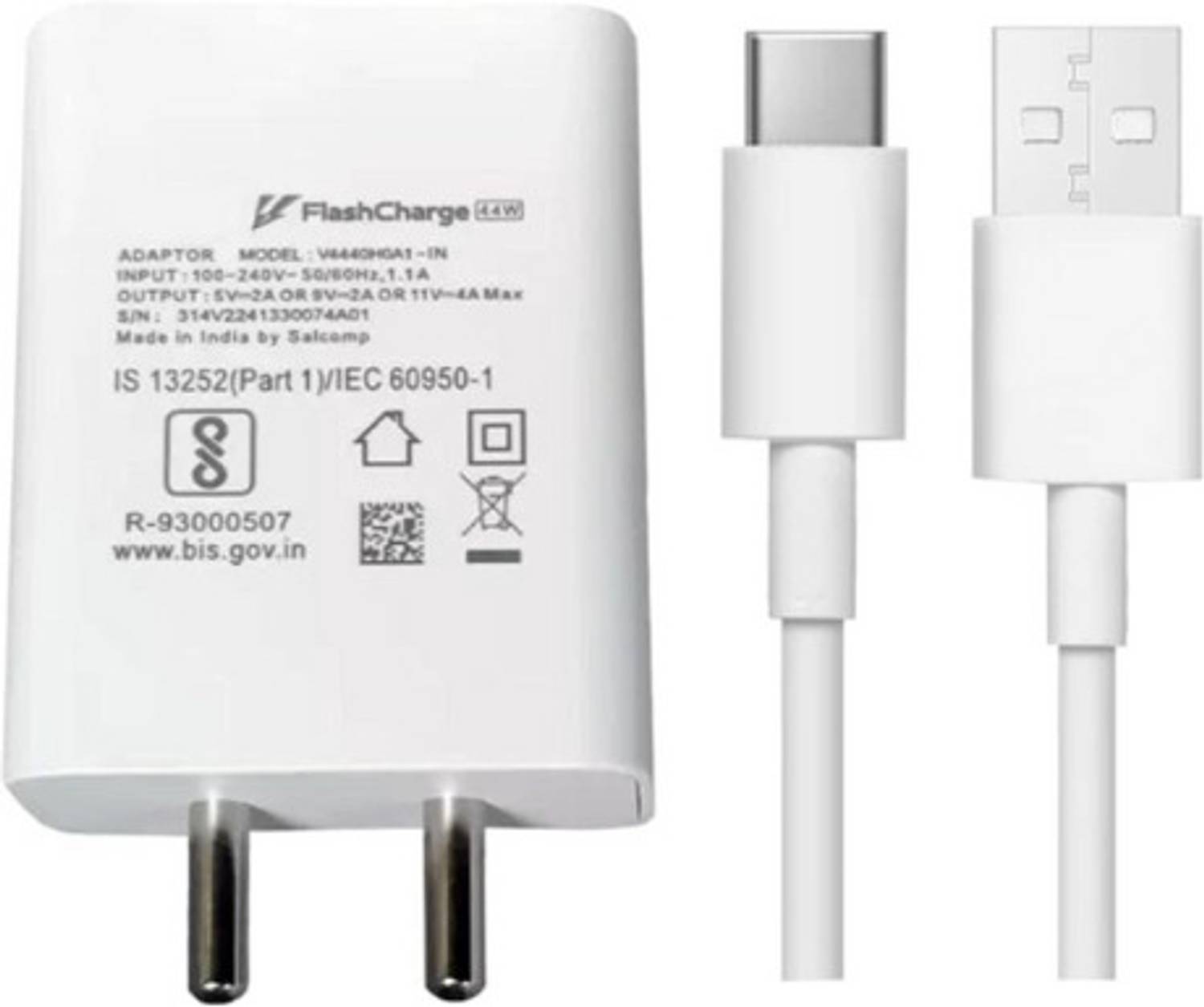 AVEVOUR ORIGINAL 44 W 4 A Wall Charger for Mobile with Detachable Cable