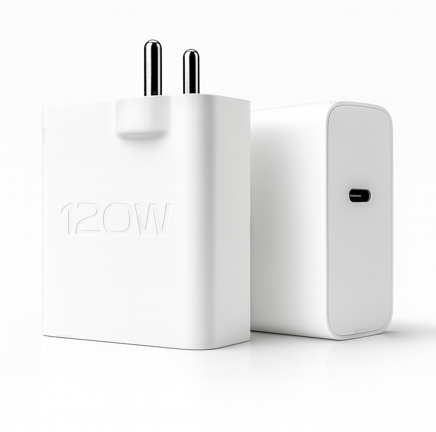 Image of RVAT 120 W Quick Charge 6 A Wall Charger for Mobile (White)