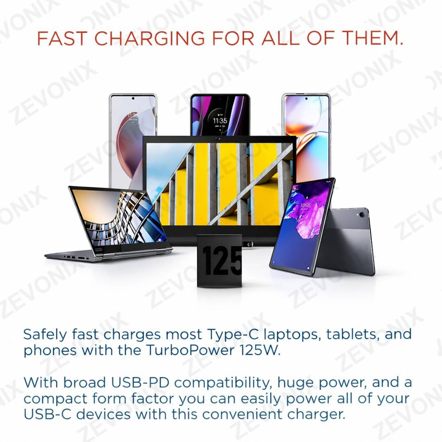 Amozkart 125W TurboPower 3.0 10A Wall Charger - Image 4