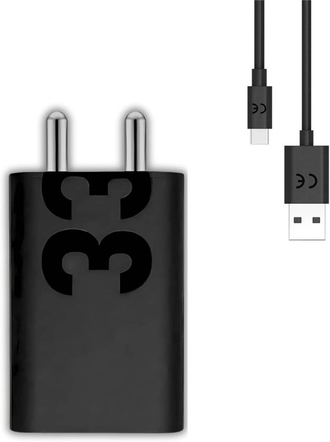 TECHWAQE 33 W TurboPower 2.0 3 A Wall Charger for Mobile with Detachable Cable
