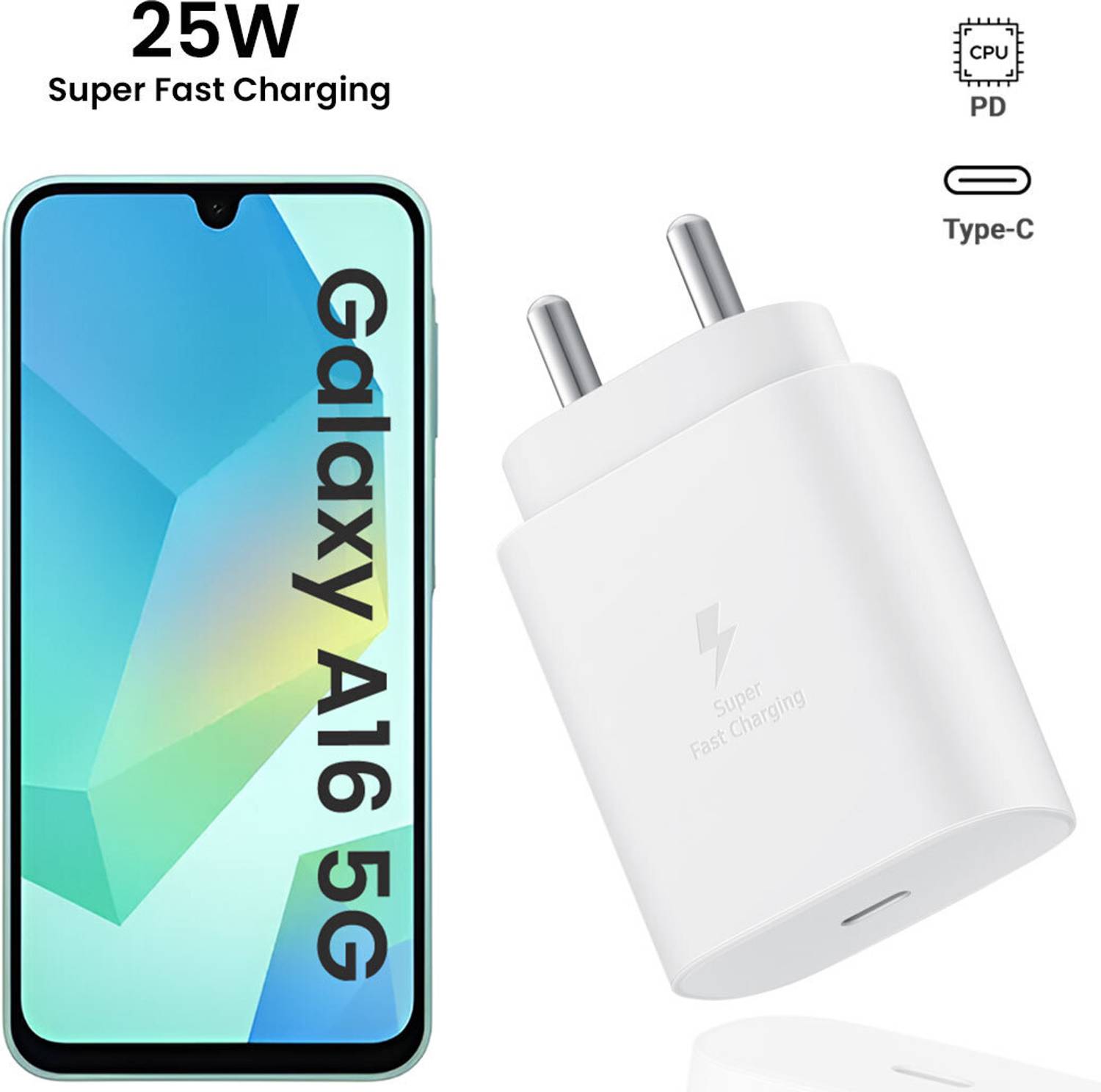 MAK 25 W Quick Charge 3.1 A Wall Charger for Mobile (White Superf
