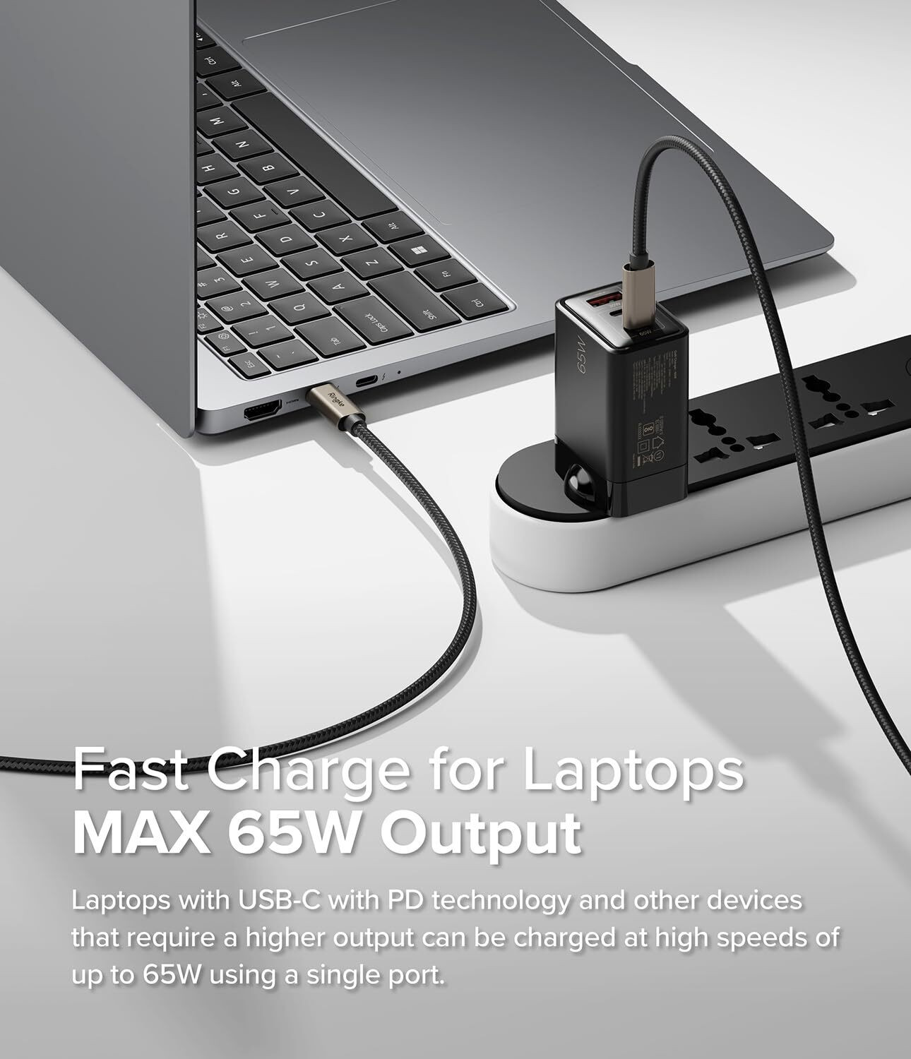 Image of Ringke 65 W GaN 3.4 A Wall Charger for Mobile