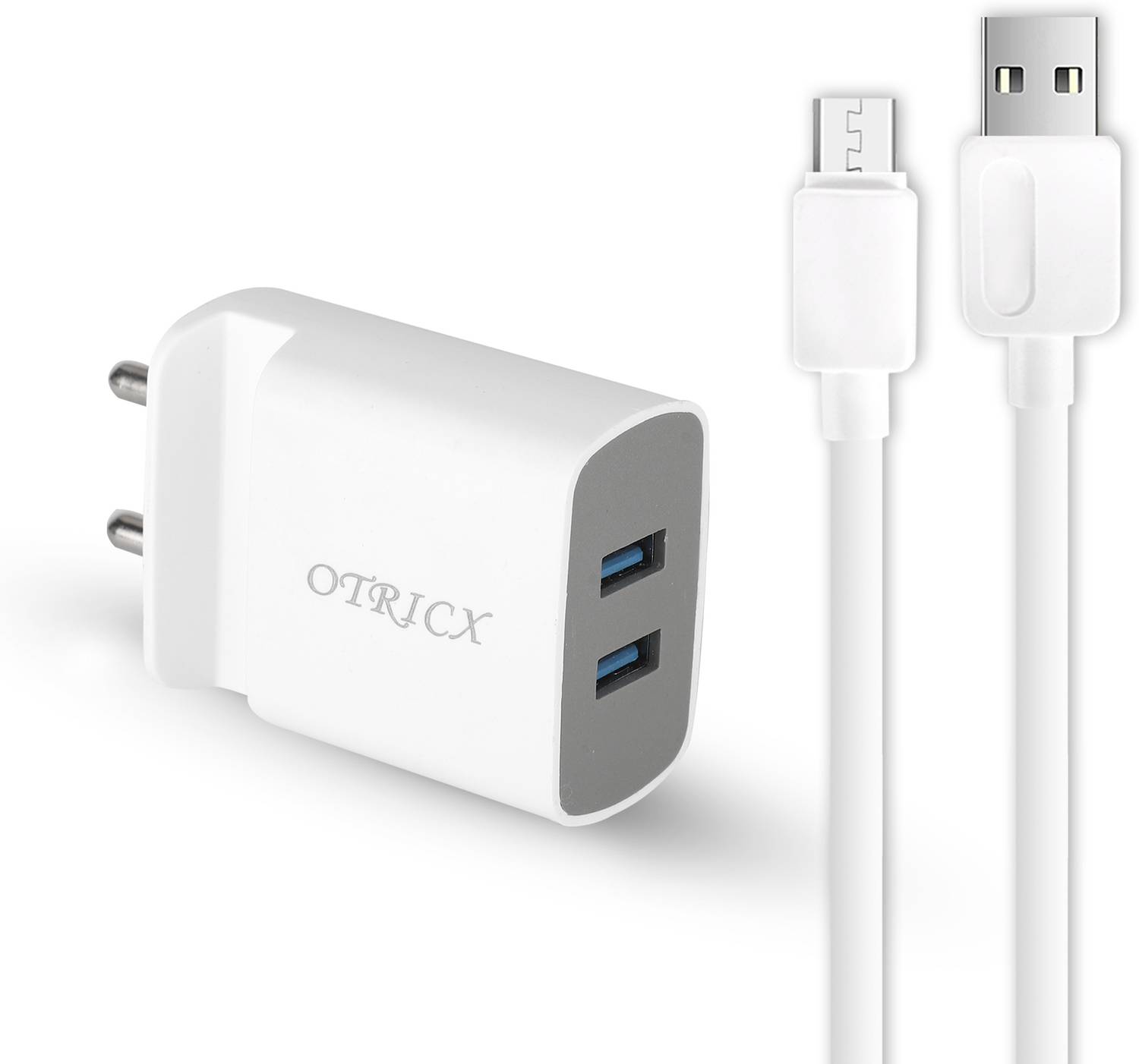 otricx 15 W Supercharge 3.6 A Wall Charger for Mobile with Detachable Cable