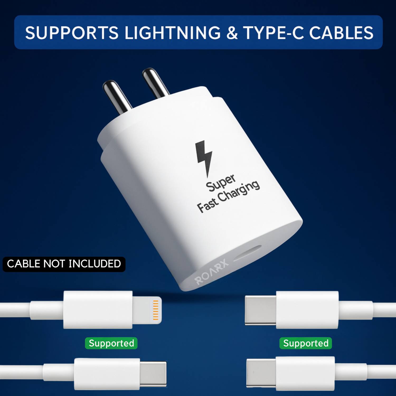 RoarX 25W PD 3.1A Wall Charger White - Image 3