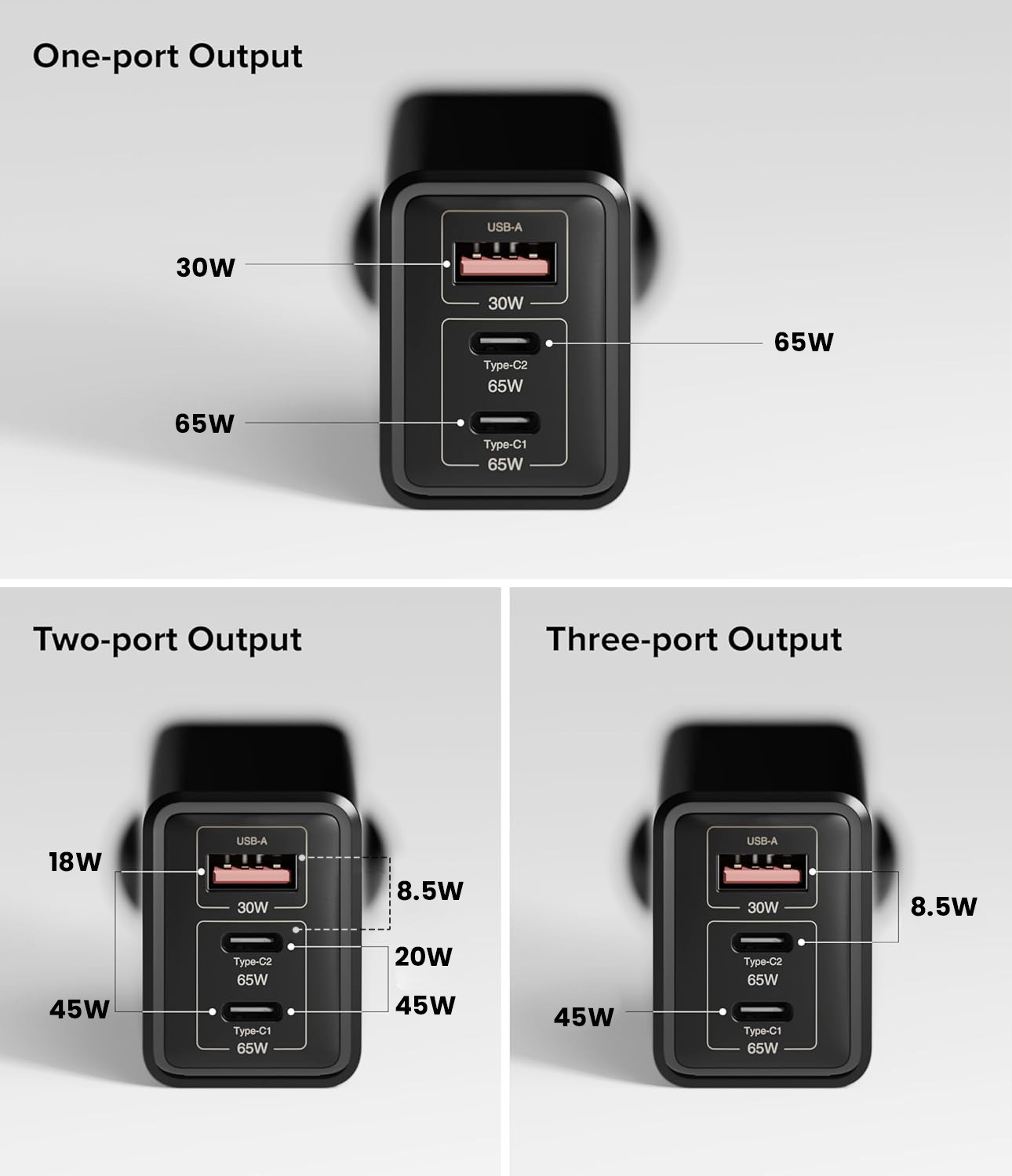 Image of Ringke 65 W GaN 3.4 A Wall Charger for Mobile