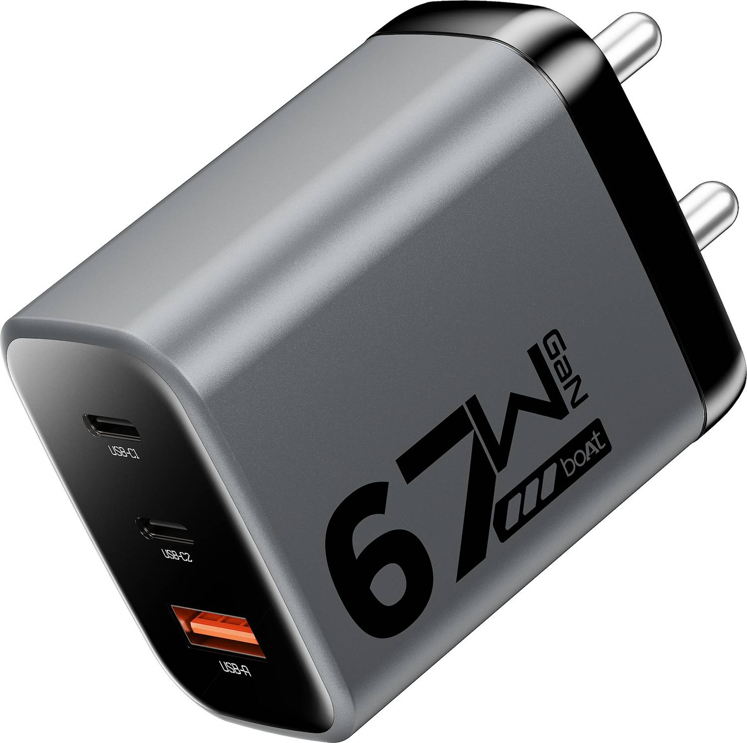 boAt 67 W GaN 3 A Wall Charger for Mobile Rs. 1399 - Flipkart
