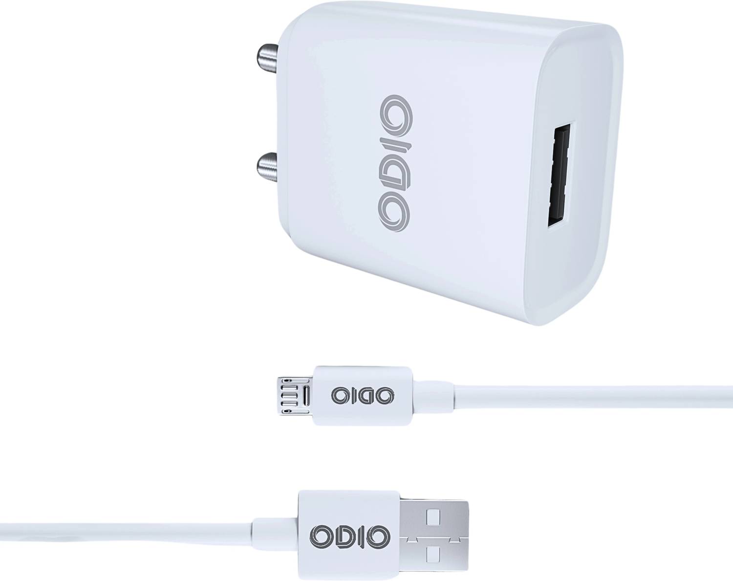 ODIO 12 W 2.4 A Wall Charger for Mobile with Detachable Cable