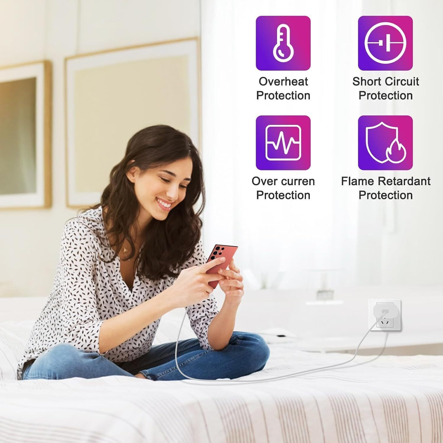 Image of Sthetik 25 W HyperCharge 3 A Wall Charger for Mobile